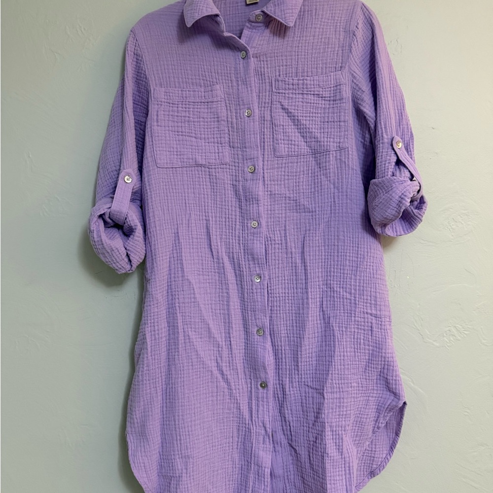 Magaschoni Lavender Textured Top